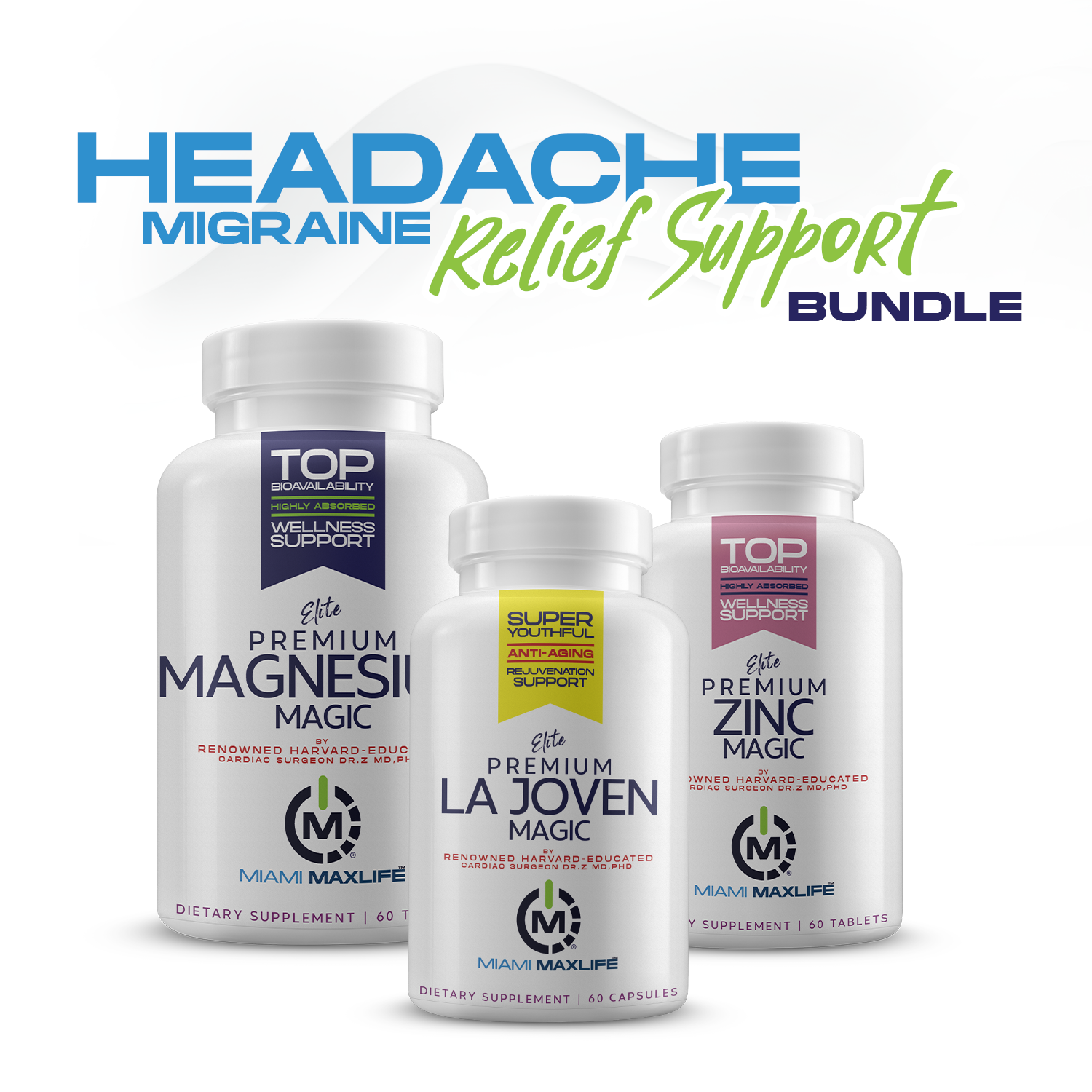 Headache and Migraine Relief Support Bundle